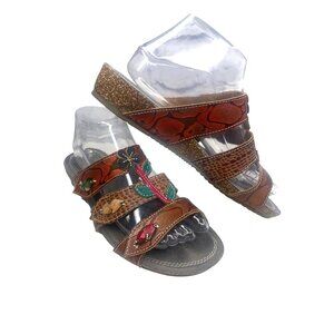 L'artiste Spring Step Leather Aghna BRM Size 41 / 10US  Ladies Art deco